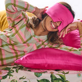 Kip & Co - Perfect Pink Block Out Silk Eye Mask, eye mask, Kip & Co - Say It Sister