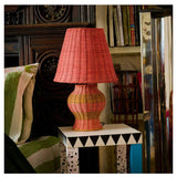 Kip & Co Guava Stripe Le Parisian Rattan Lamp, alternate view