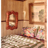 Kip & Co Guava Stripe Rattan Mirror, alternate view