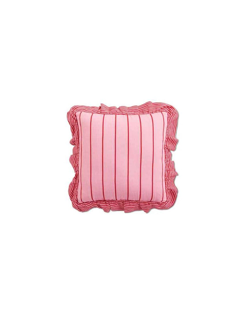 Kip & Co Iced Vovo Stripe Frill Upholstery Cushion