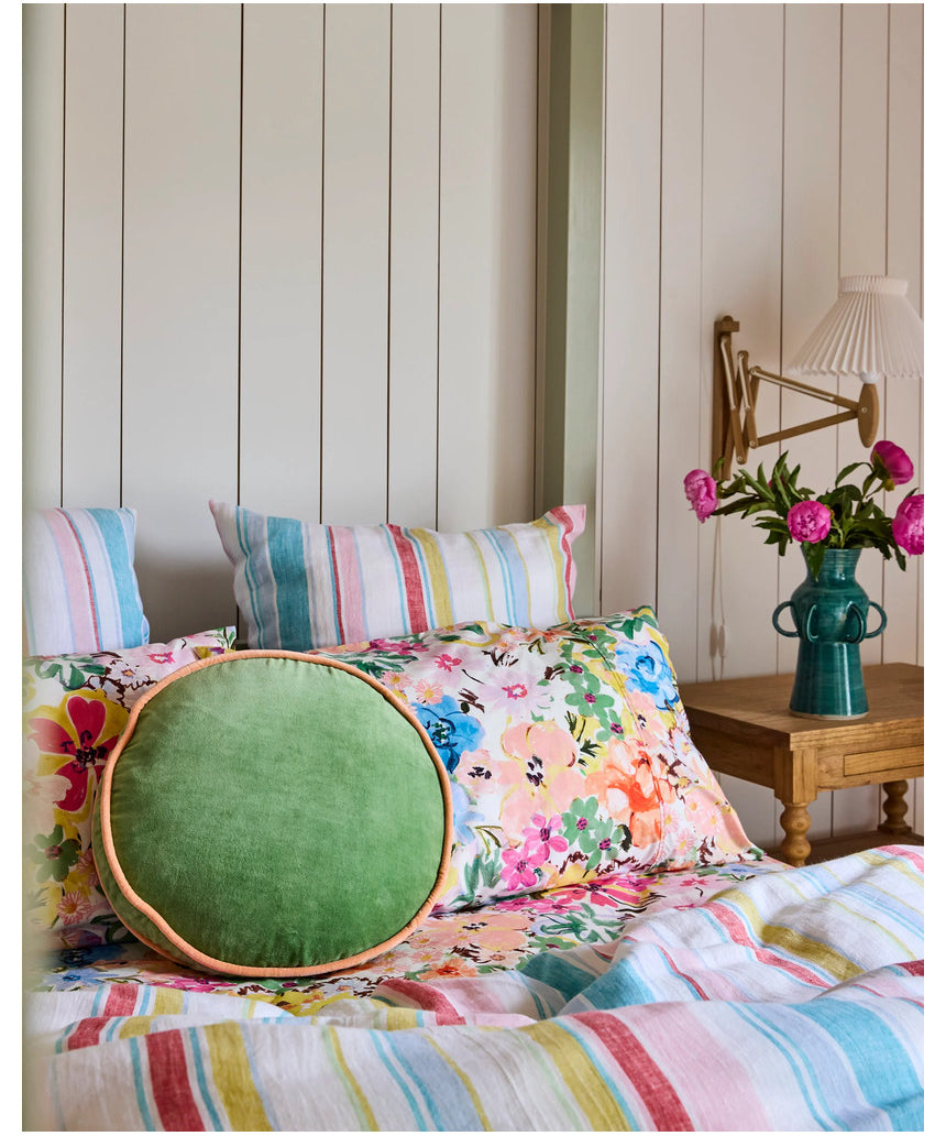 Kip & Co - Pesto Velvet Pea Cushion - image 2
