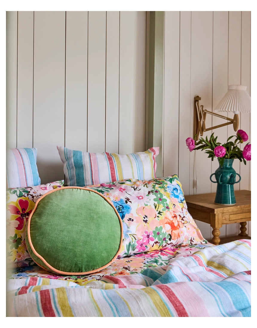 Kip & Co - Pesto Velvet Pea Cushion - image 2