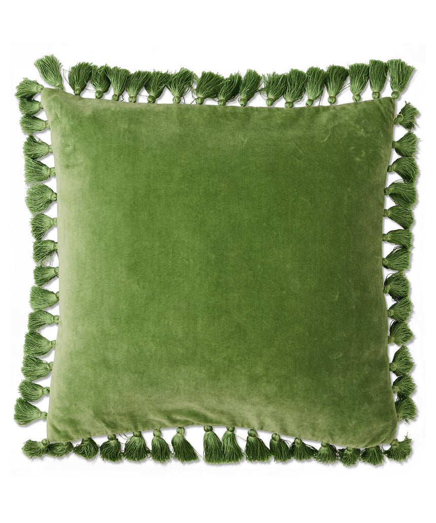 Kip & Co - Pesto Velvet Tassel Cushion - image 1