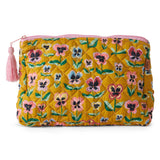 Kip & Co - Pretty Pansy Quilted Cotton Toiletry Purse - image 1