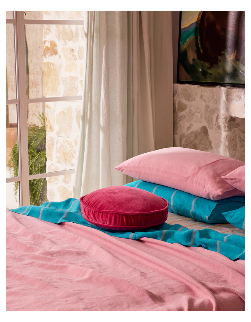 Kip & Co - Rhubarb Velvet Pea Cushion - image 3