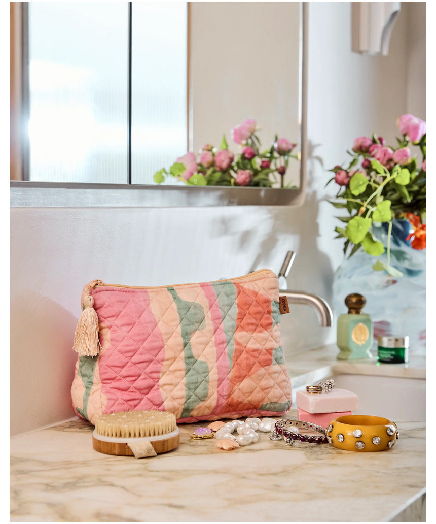 Kip & Co - Sun Soaked Quilted Cotton Toiletry Purse - image 2