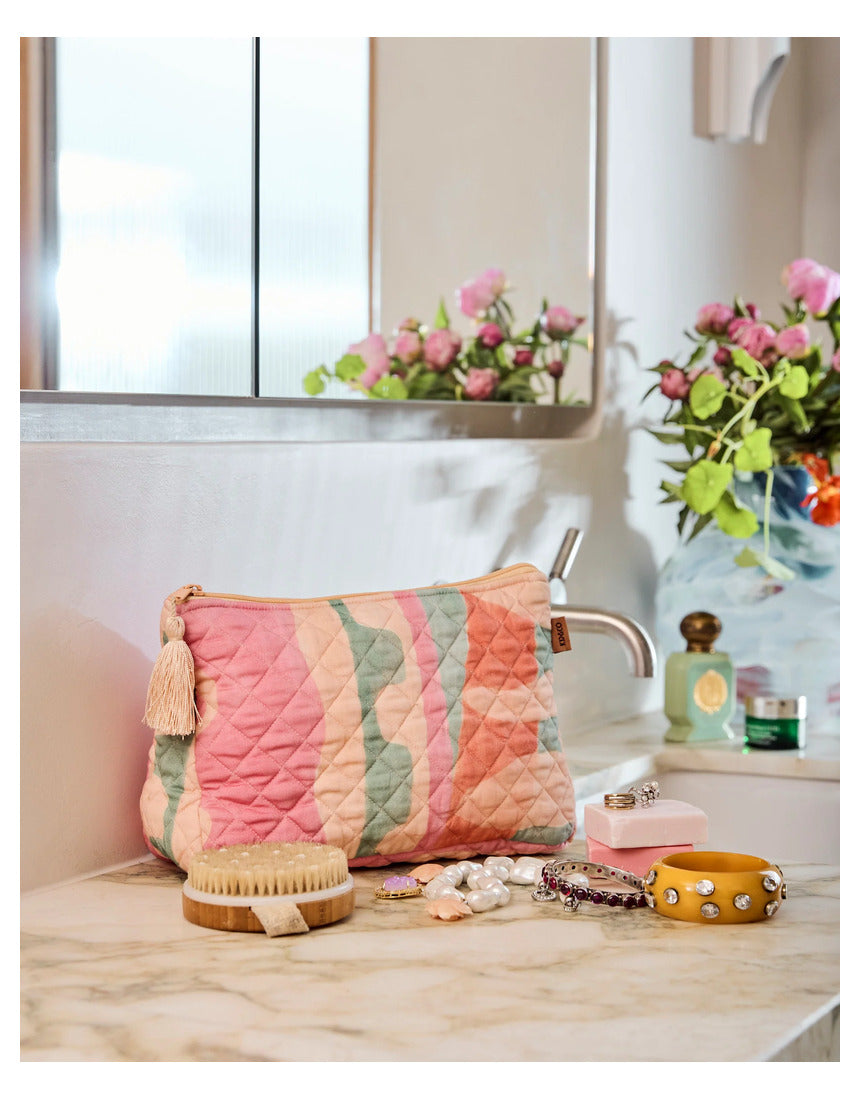 Kip & Co - Sun Soaked Quilted Cotton Toiletry Purse - image 2