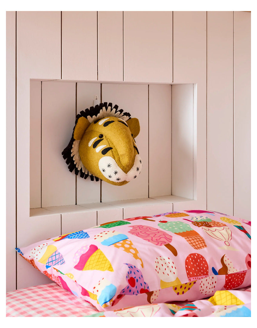 Kip & Co - Tiger Felted Animal Wall Mount - image 2
