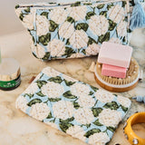 Kip&Co Velvet Cosmetics Purse Hydrangea Blue, image 3