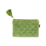 Kip&Co Velvet Cosmetics Purse Pesto, image 1