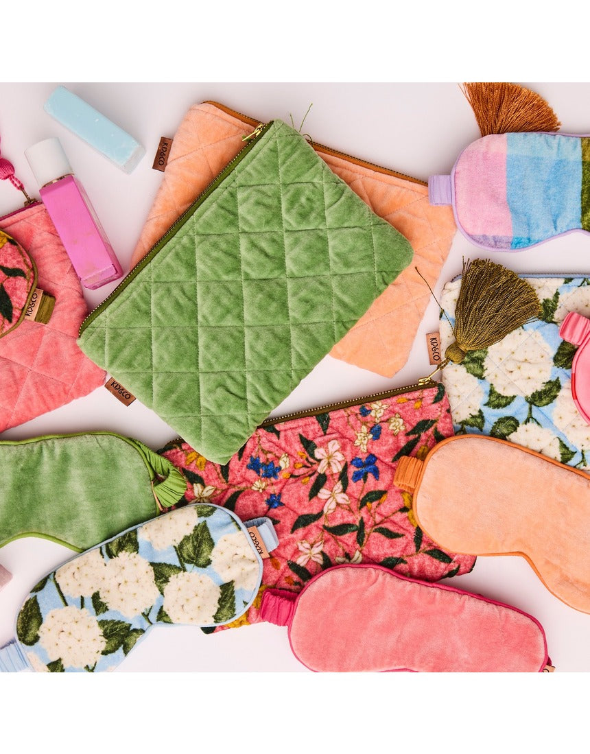 Kip&Co Velvet Cosmetics Purse Pesto, image 3