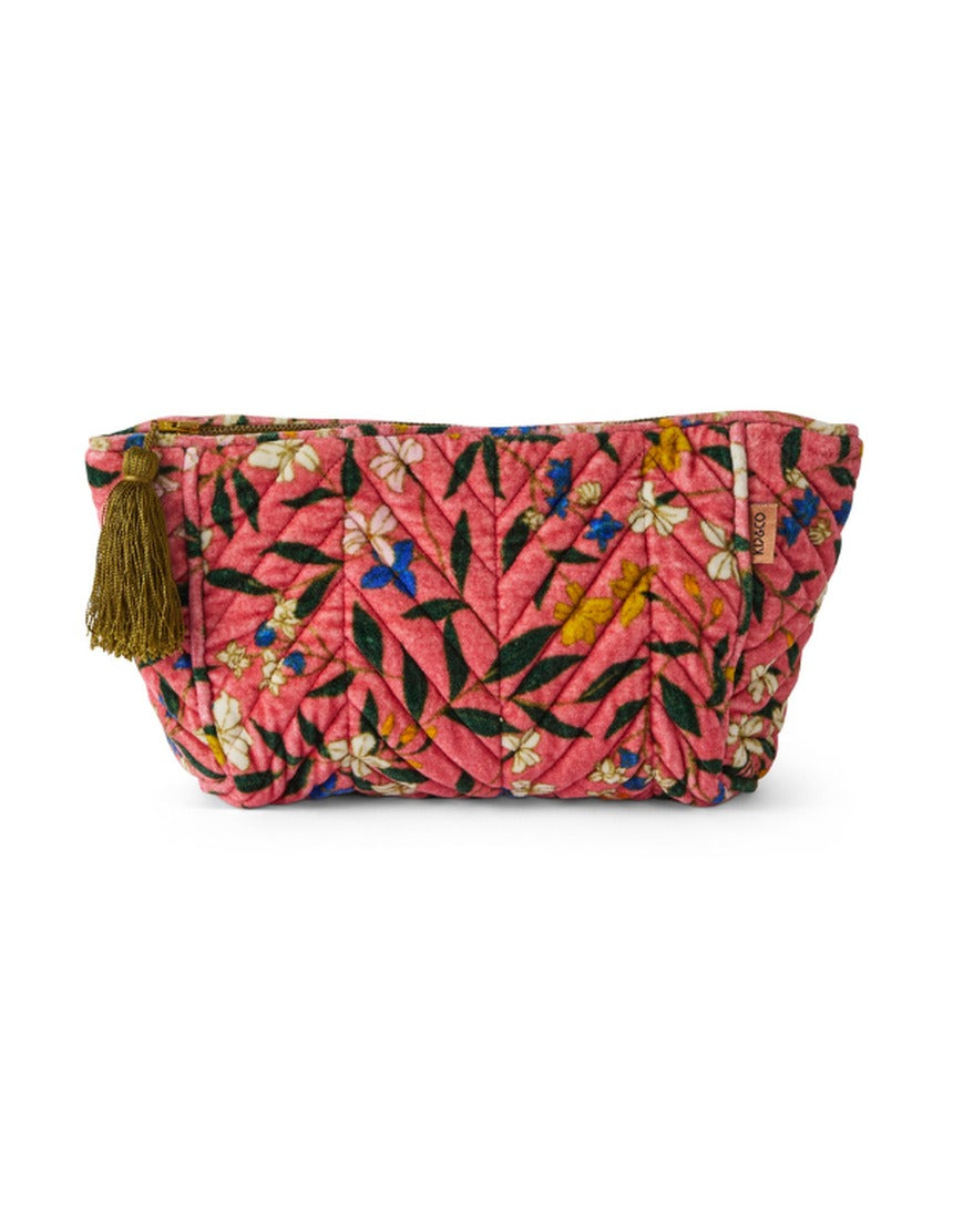Kip&Co Velvet Toiletry Bag Canopy Rose, image 1