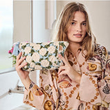 Kip&Co Velvet Toiletry Bag Hydrangea Blue, image 2