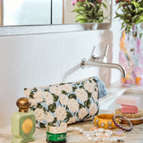 Kip&Co Velvet Toiletry Bag Hydrangea Blue, image 6