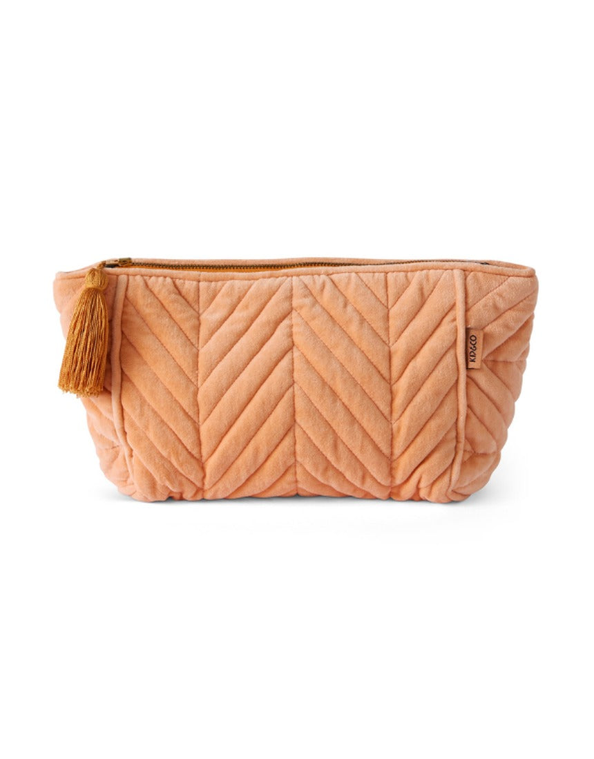 Kip&Co Velvet Toiletry Bag Melon, image 1