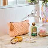 Kip&Co Velvet Toiletry Bag Melon, image 2