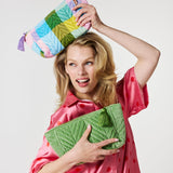 Kip&Co Velvet Toiletry Bag Pesto, image 3