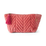 Kip&Co Velvet Toiletry Bag Strawberry, image 1