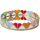Kip & Co Bon Bon round serving tray with colorful floral pattern