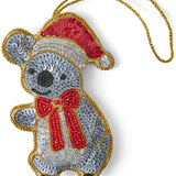 Kip & Co Christmas koala decoration in festive hanging ornament design