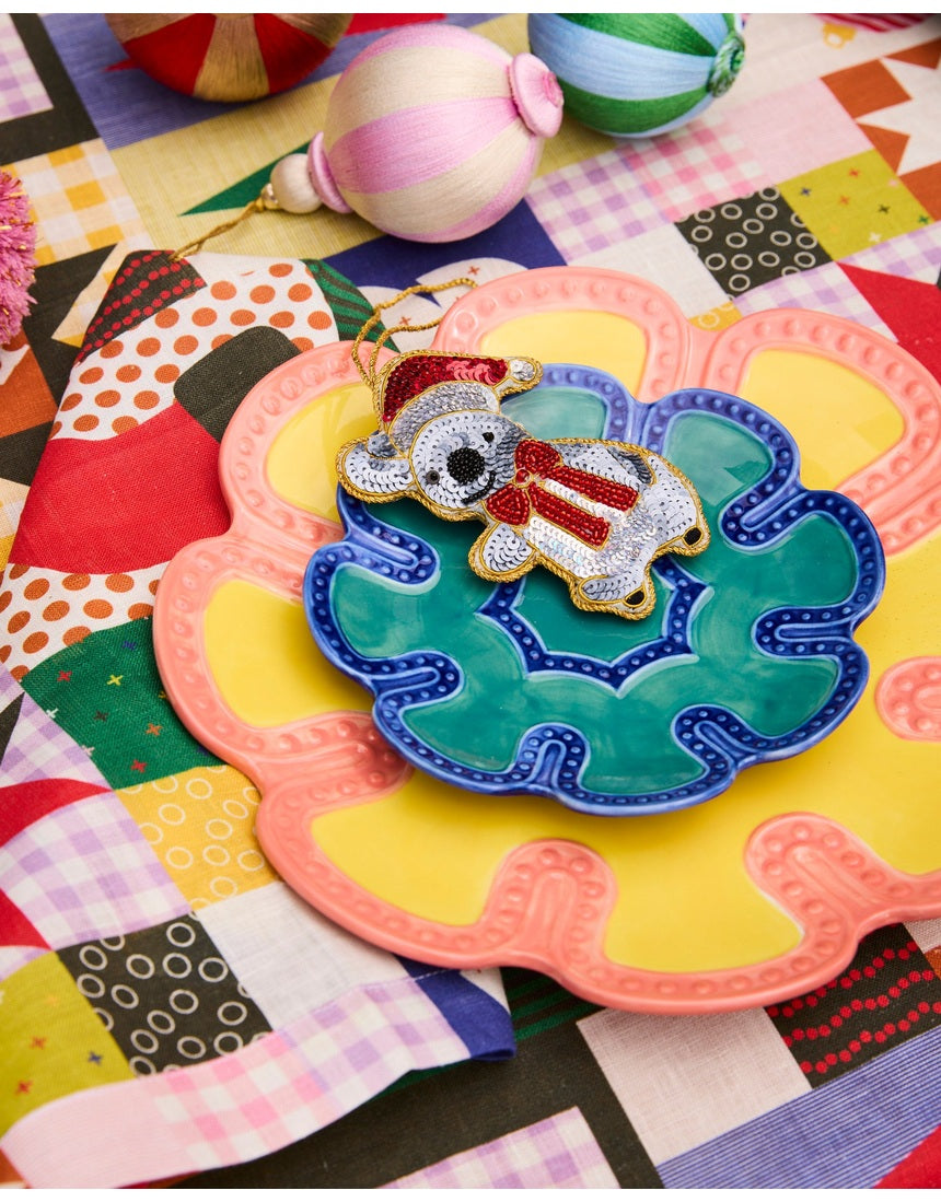 Kip & Co Christmas koala decoration with festive detailing for holiday tree display
