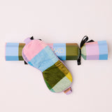 Kip & Co Christmas Slumber velvet bon bon eye mask 4-piece set in festive colors
