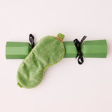 Kip & Co Christmas Slumber velvet bon bon eye mask 4-piece set, assorted festive colors