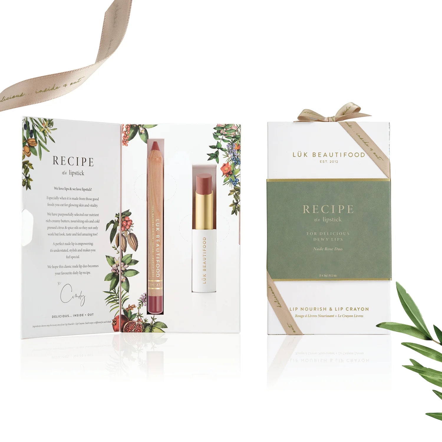 Lük Beautifood - Recipe of a Lipstick - Nude Rose Duo, , Luk Beautifood - Say It Sister