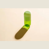 Maho Happi Pill glassware featuring an avocado design, ideal for fun drinks and vibrant beverage presentation.