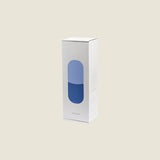 Maho Happi Pill box packaging in blue with branding and product name, featuring a sleek, modern design.