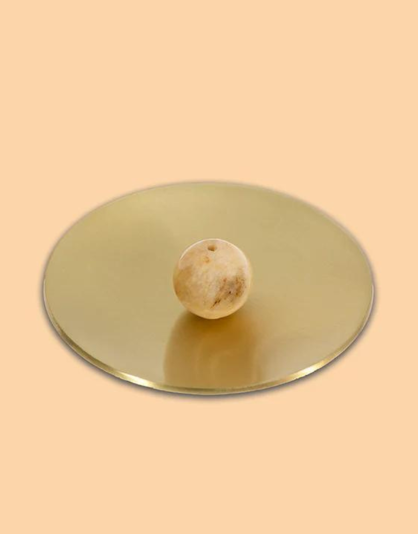 Maho - Hoseki Mari - Yellow Jade Incense Burner Holder - Say It Sister