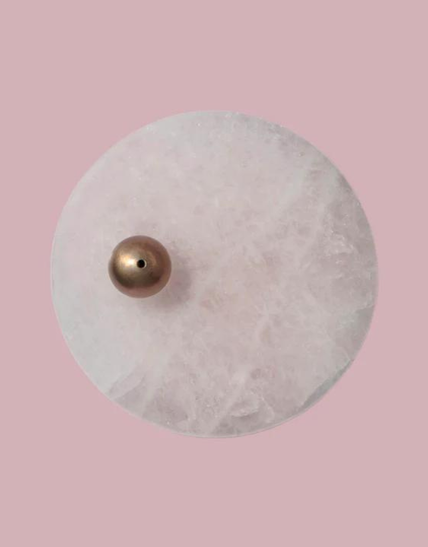 Maho - Hoseki Sara - Rose Quartz Incense Burner Holder - Say It Sister