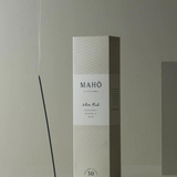 Maho White Musk Incense sticks in a package, featuring soft white packaging and a clean, calming design.