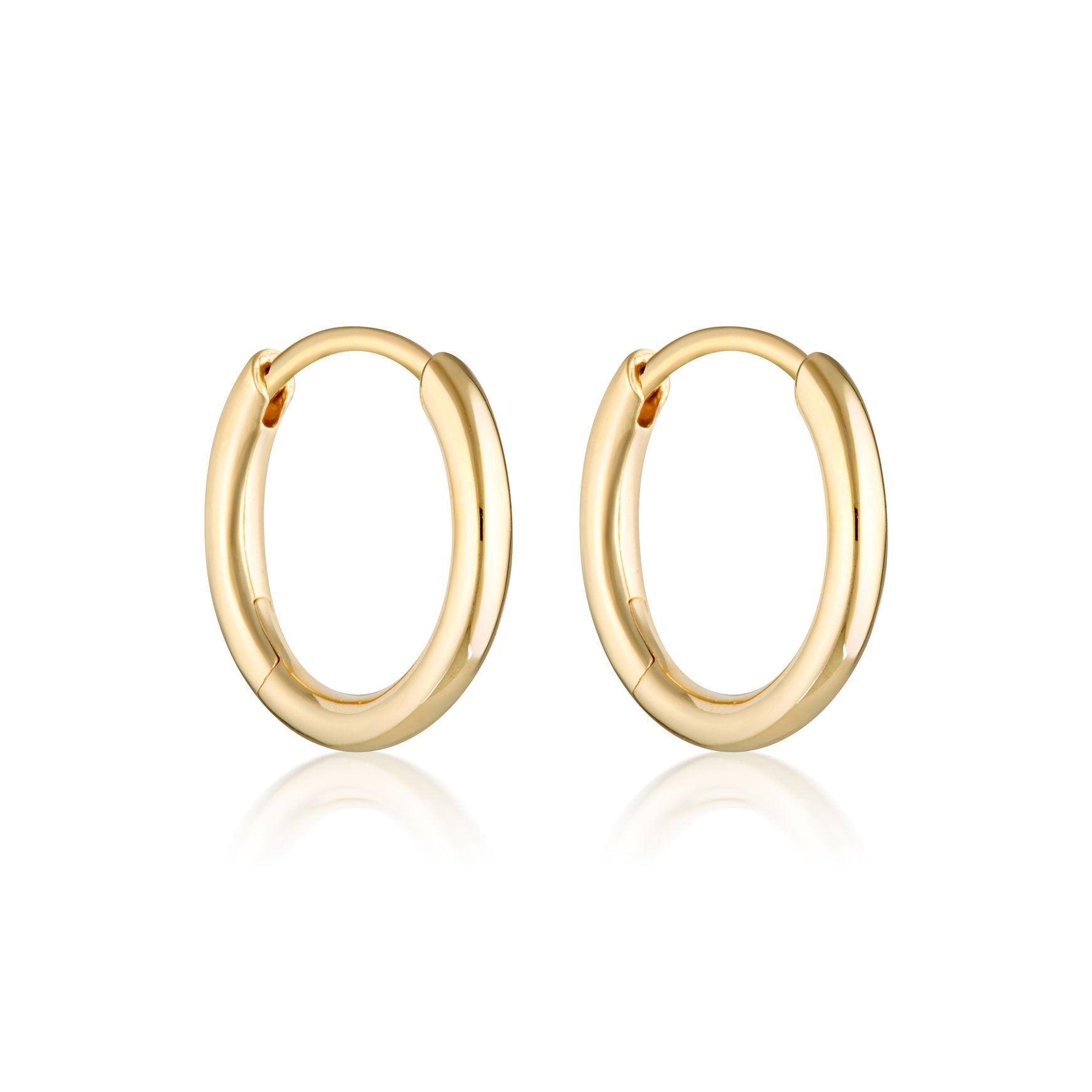 Linda Tahija Max Huggie Earrings in Gold