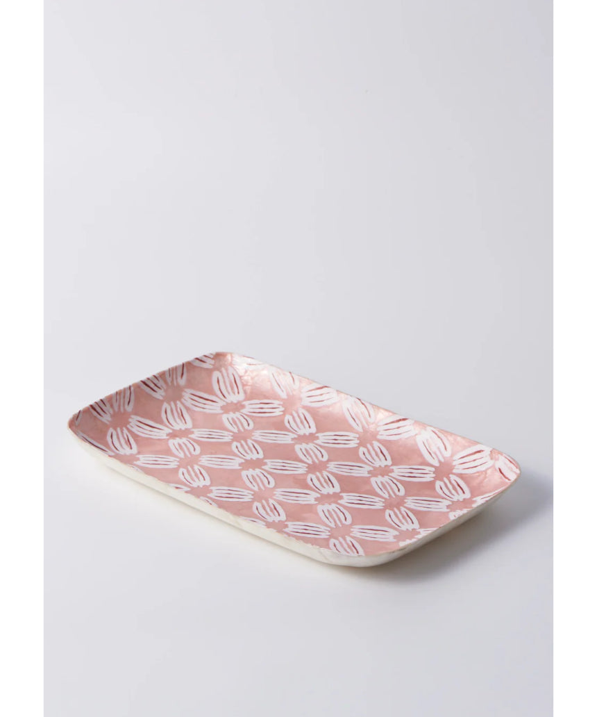 Atlantic Pink Ikat Tray, , Jones & Co - Say It Sister