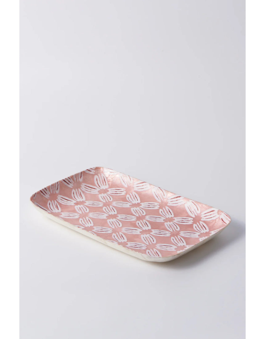 Atlantic Pink Ikat Tray, , Jones & Co - Say It Sister