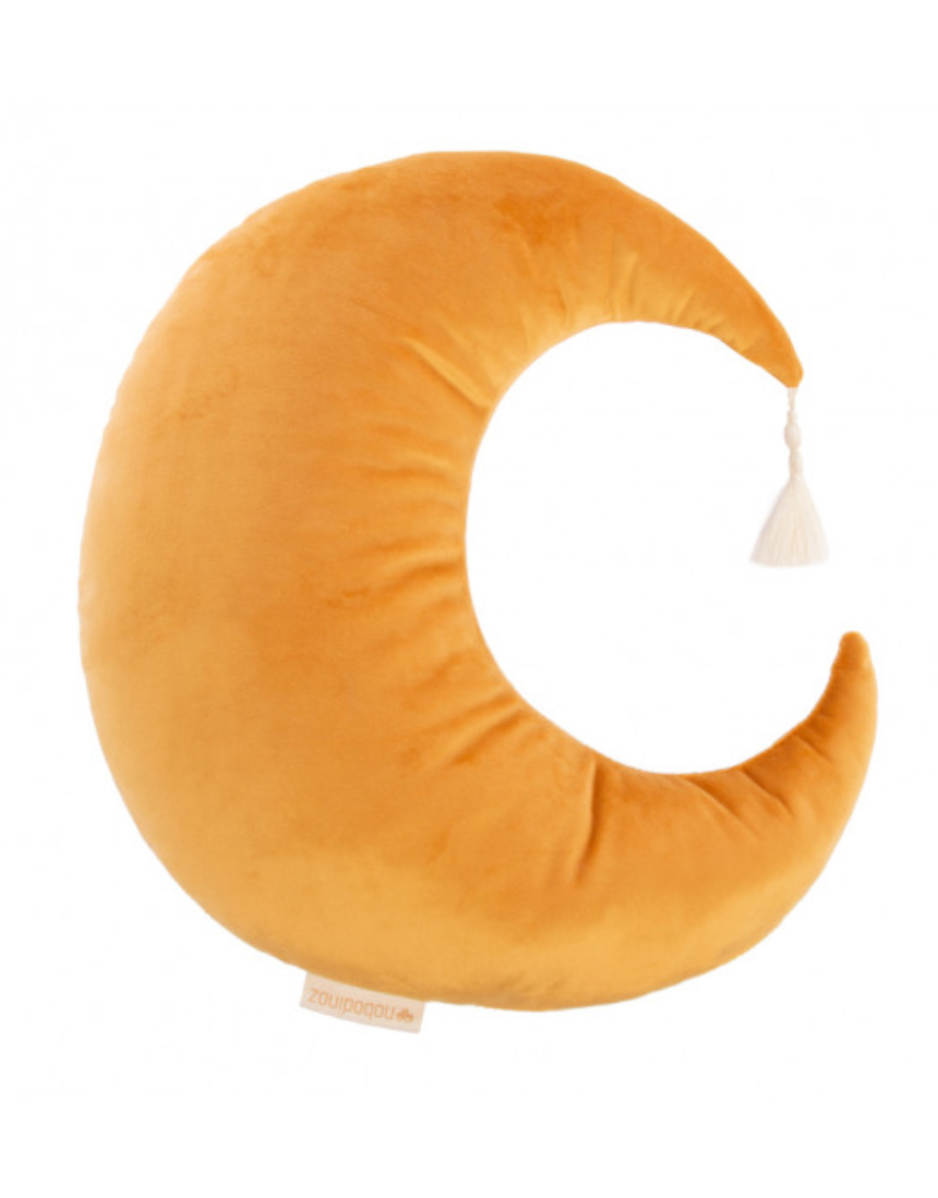 Pierrot Moon Velvet Cushion 36x32, Cushion, Nobodinoz - Say It Sister