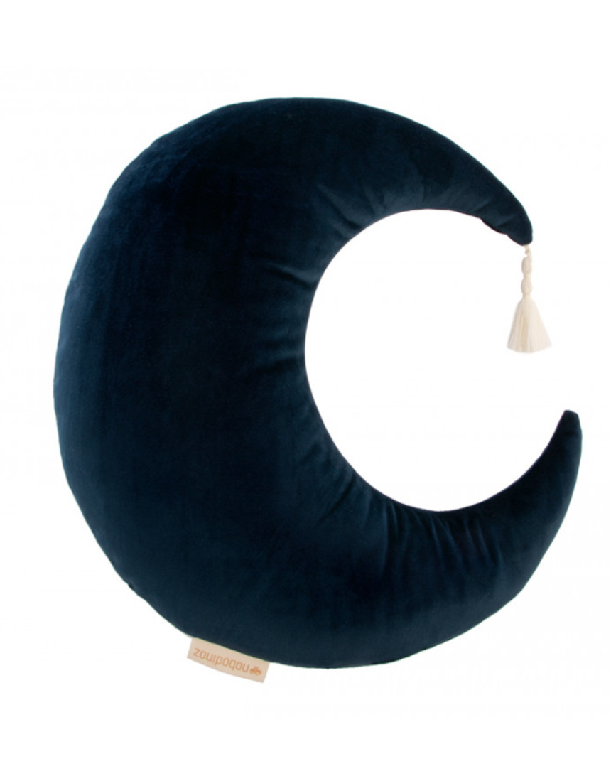 Pierrot Moon Velvet Cushion 36x32, Cushion, Nobodinoz - Say It Sister