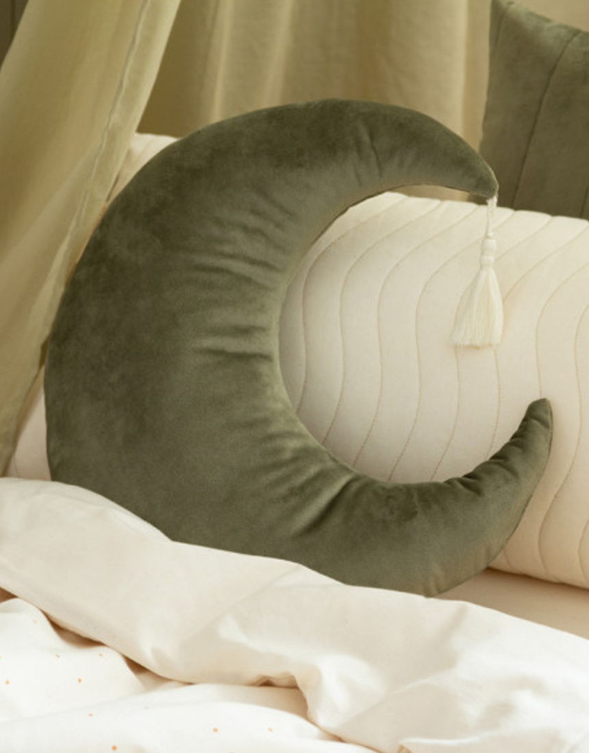 Pierrot Moon Velvet Cushion 36x32, Cushion, Nobodinoz - Say It Sister