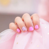 Kids' Oh Flossy nail polish bottle in cream violet with colorful cap, designed for children’s safe, fun nail coloring.