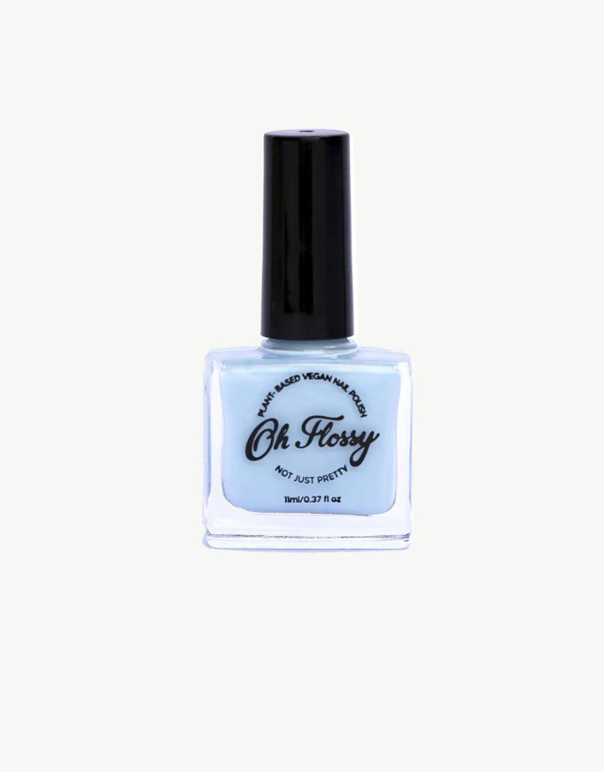 Kids' Oh Flossy nail polish in cream violet, bright and fun nail color for children, with a playful and vibrant appearance.