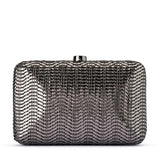 Olga Berg - Hannah Textured Clutch - Gunmetal, Clutch, Olga Berg - Say It Sister