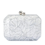Olga Berg - Mateo Metallic Clutch - Silver, Clutch, Olga Berg - Say It Sister