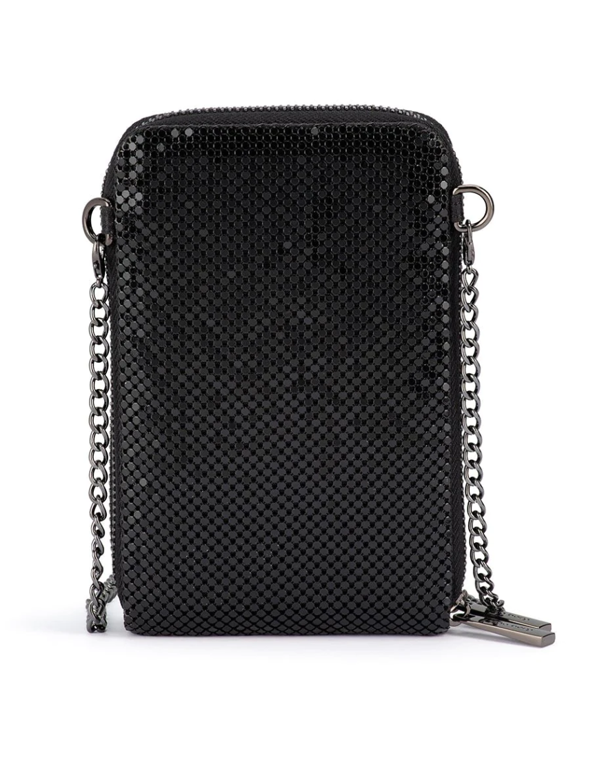 Olga Berg - Elton Mesh Cross Body Bag Black, , Olga Berg - Say It Sister
