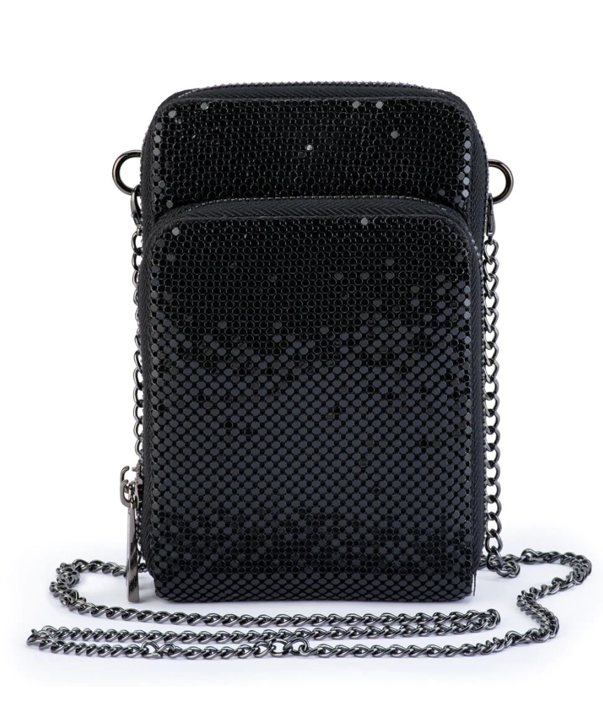 Olga Berg - Elton Mesh Cross Body Bag Black, , Olga Berg - Say It Sister