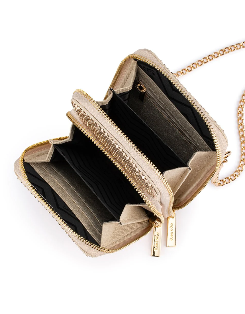 Olga Berg - Elton Mesh Cross Body Bag Gold, , Olga Berg - Say It Sister