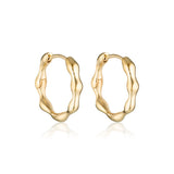 Linda Tahija - Organica Hoop Earrings in Gold