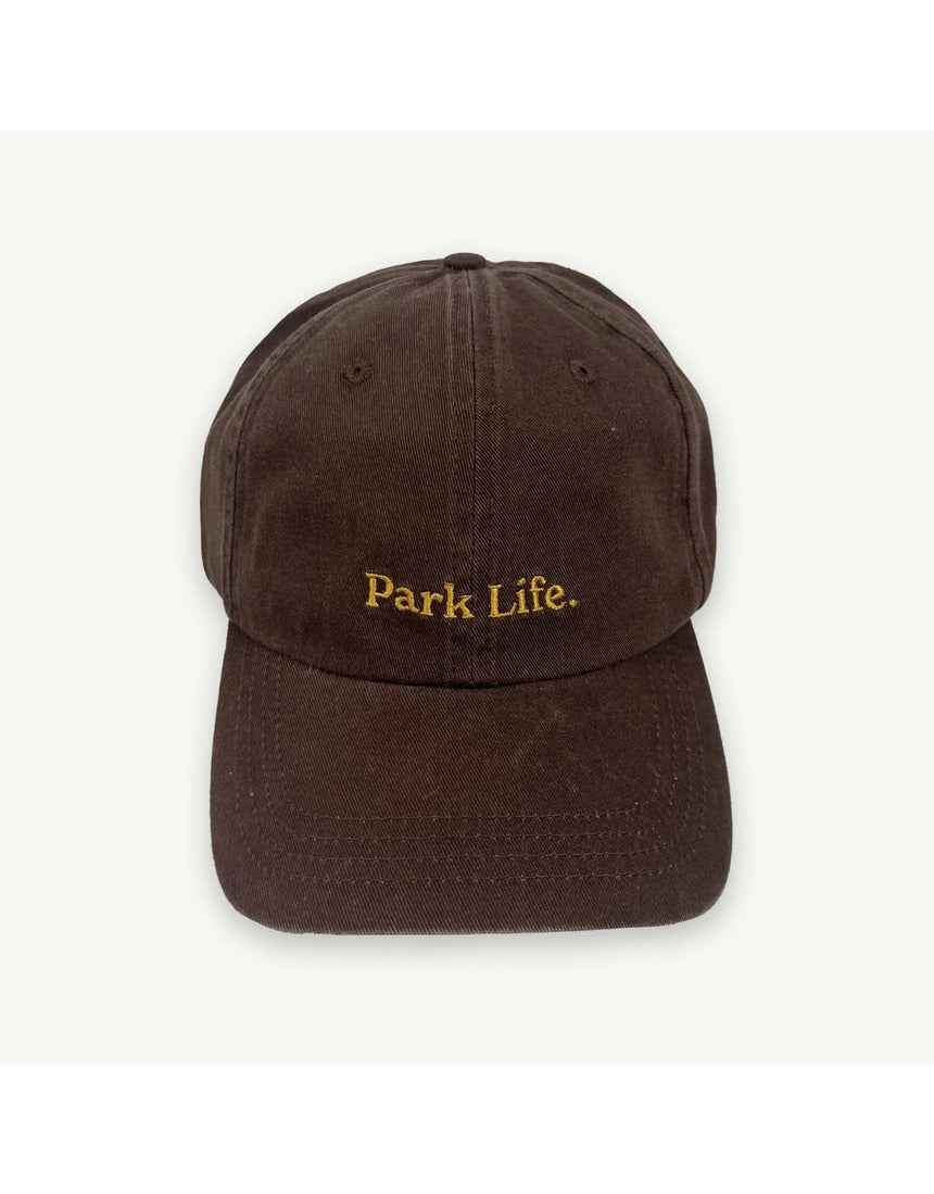 Banabae Park Life baseball cap in Coco color, featuring a curved brim and adjustable strap, casual headwear for everyday style.