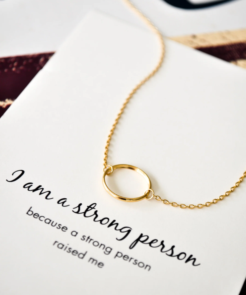 Petals Necklace - I Am A Strong Person, , Petals Australia - Say It Sister
