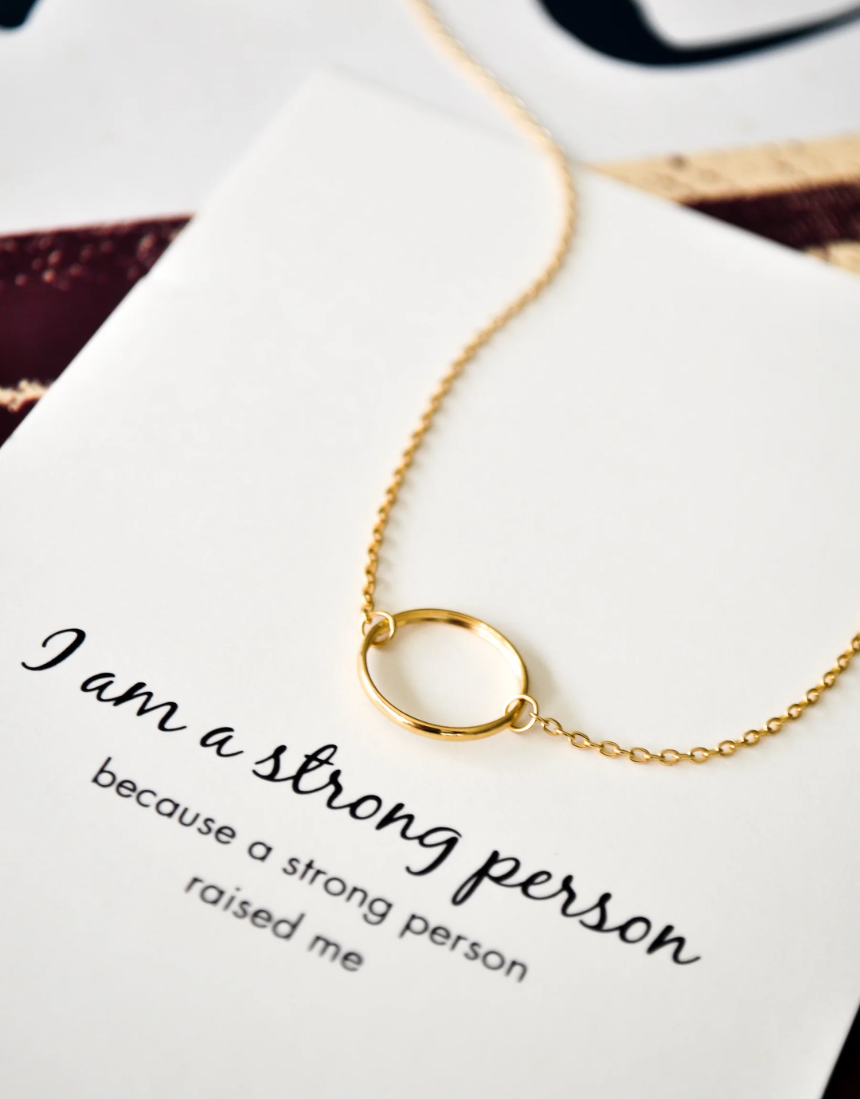 Petals Necklace - I Am A Strong Person, , Petals Australia - Say It Sister